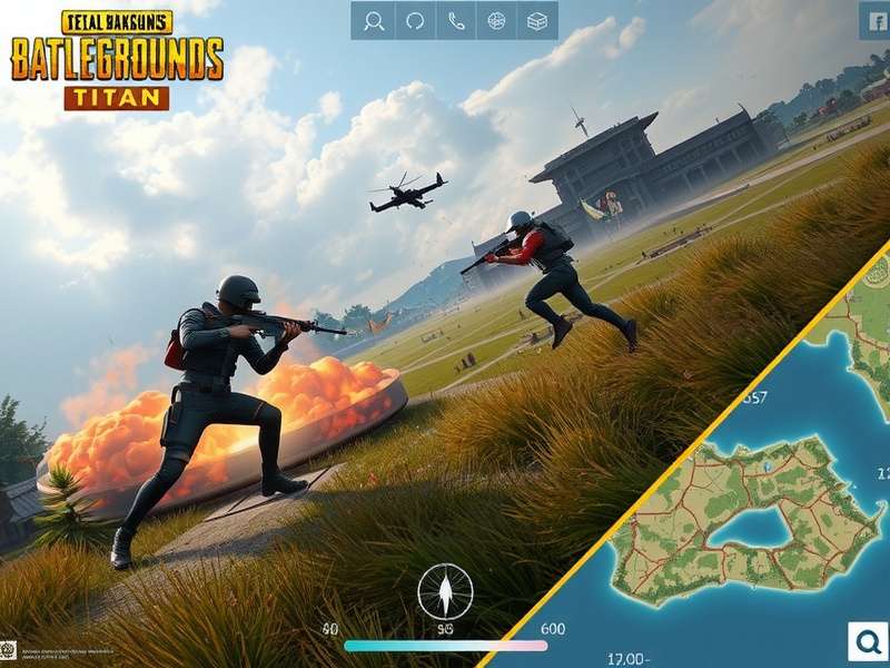 PUBG Power Pro Titan gameplay screenshot showing intense battle action